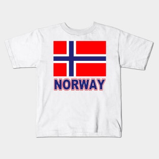 The Pride of Norway - Norwegian Flag Design Kids T-Shirt